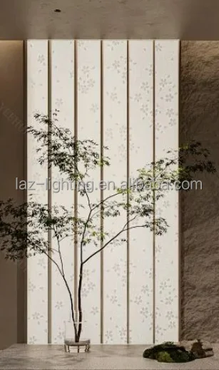 Washi Paper LED Light Panels for Decorative Wall Ambiance - Textured Paper And Led Light Design