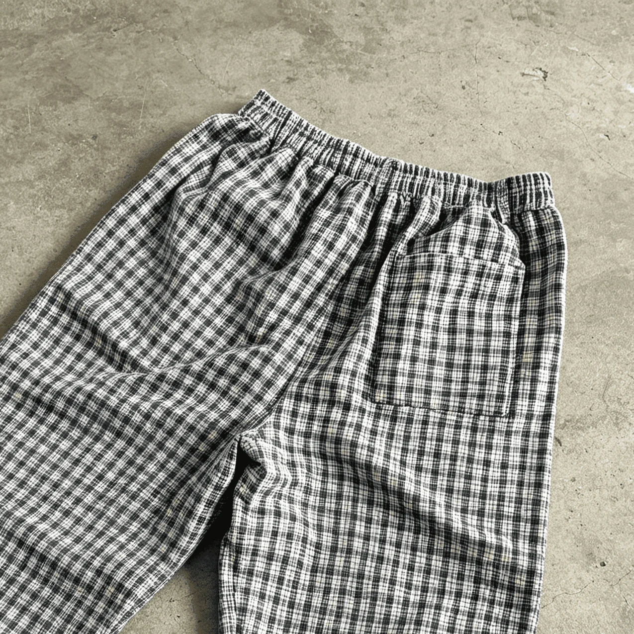 Custom Logo Mens Vintage Y2K Breathable Lined Elastic Drawstring Wide Leg Summer Streetwear Check Bermuda Shorts gallery 5