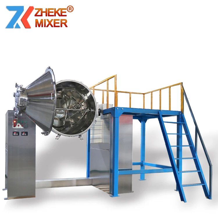 Automatic High Speed Dispersion Blending Mixer Protein Coffee Milk Tea Microelement Fine Powder Mixing Equipment