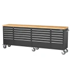 Kinbox 244cm. Professional Tool Cart/Workbench with Wooden Top