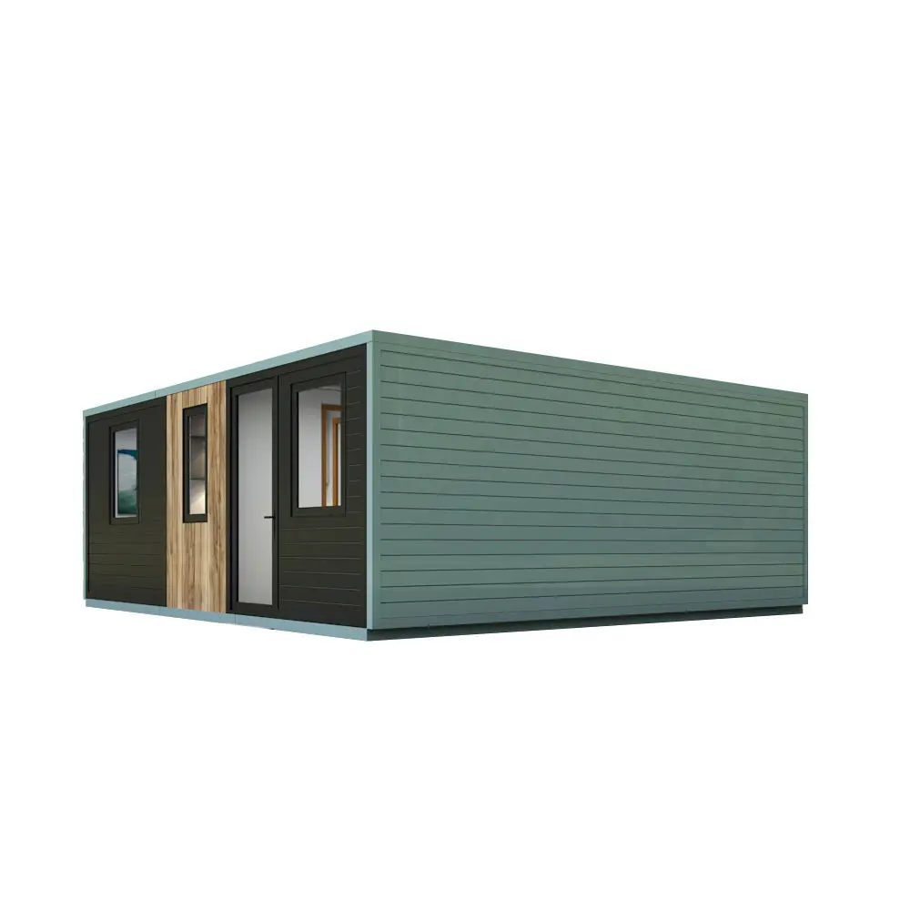 Expandable Container House 2 Bedrooms Wooden Movable Expandable Shipping Container Frame House supplier