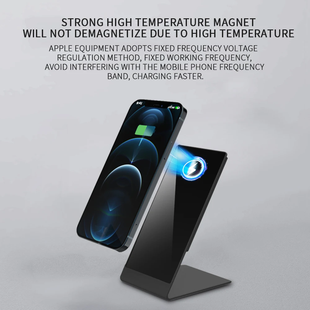 2021 New Product Non-Slip Wireless Magnet Charger Wireless Portable Wireless Charger Magnet