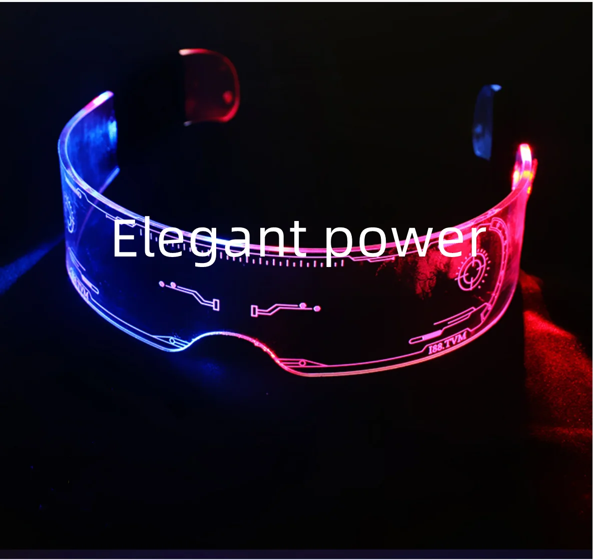 очки cyberpunk светящиеся led светодиодные фото 77
