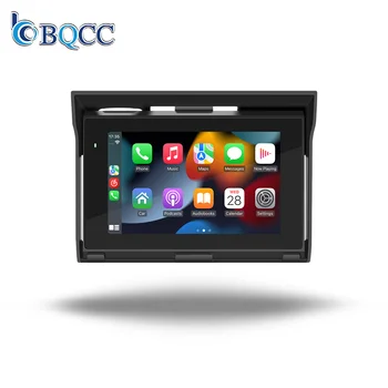 BQCC 5" HD IPS screen portable Motorcycle MP5 supports wireless or wired carplay Android USB BT Mirrorlink IP65 waterproof B5350