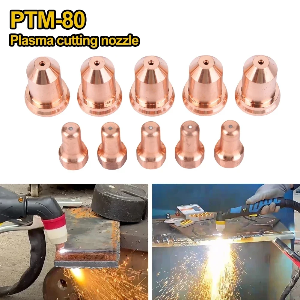 MEKOTRIN 24Pcs IPT40 Plasma Electrodes & Nozzles Kit – Compatible With Cut 55DS Pro & 65DS | Brass, Stainless Steel Tips