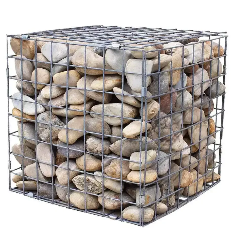 Dipped Galvanized Before Welded Wire Mesh Cage Gabion Fence Gabion Cage 1*1*1m Welded Gabion