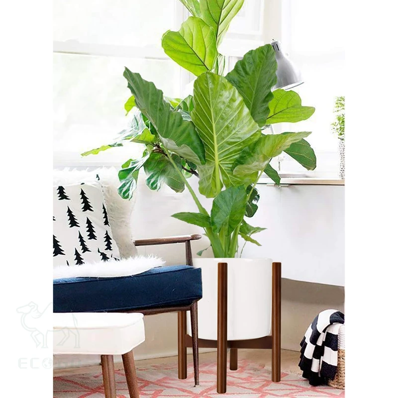 Bambus-Pflanzenstnder Holz-Pflanzenstnder fr Innen und Auen  Blumenstnder fr Wohnzimmer