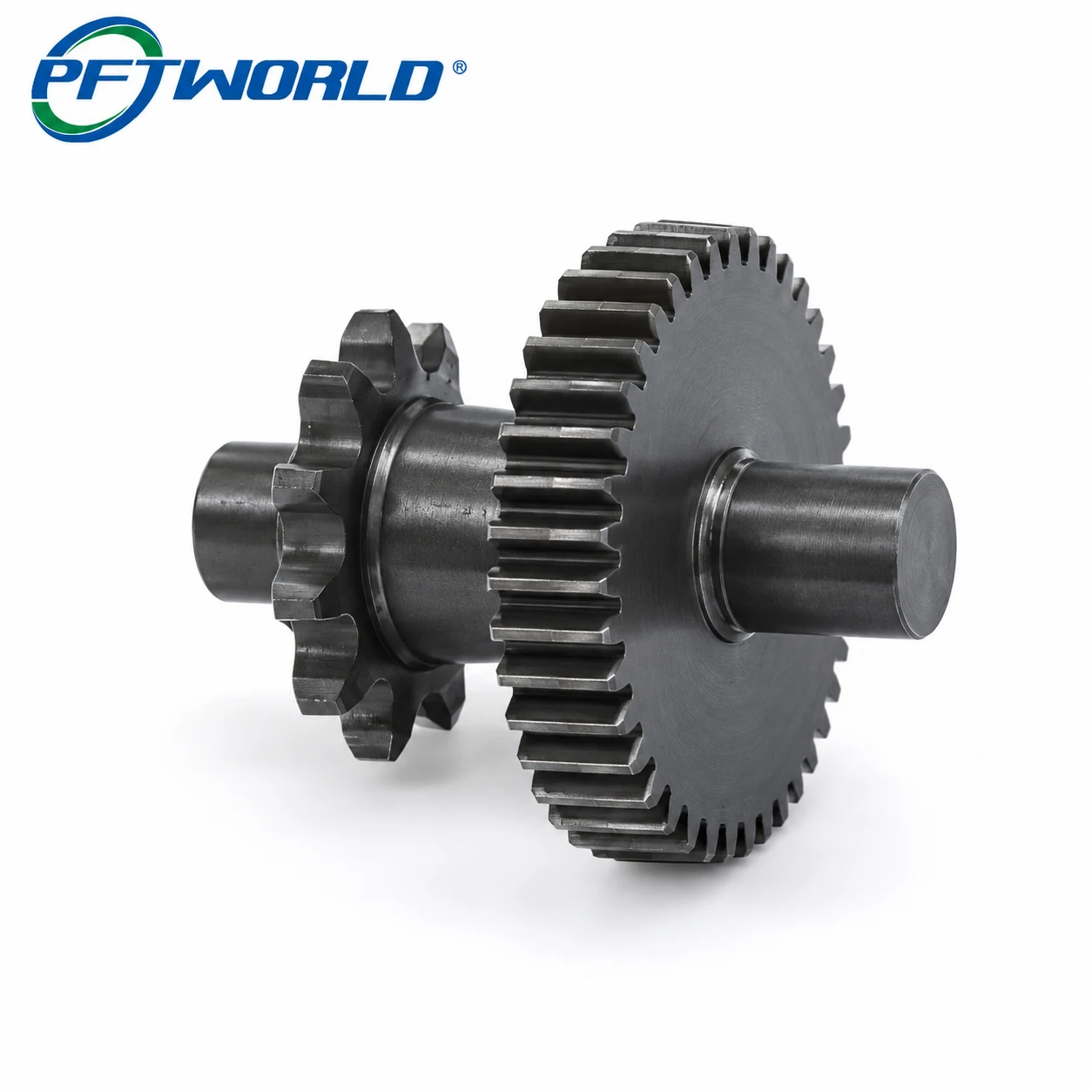 Custom CNC Machined Gear Sprocket Shaft for Industrial Power Transmission Equipment