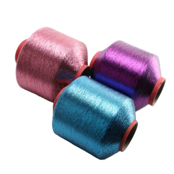 High Quality 30D*2 1/110'' MX Type Colorful Metallic Yarn Lurex Thread Variable Weight For Weaving