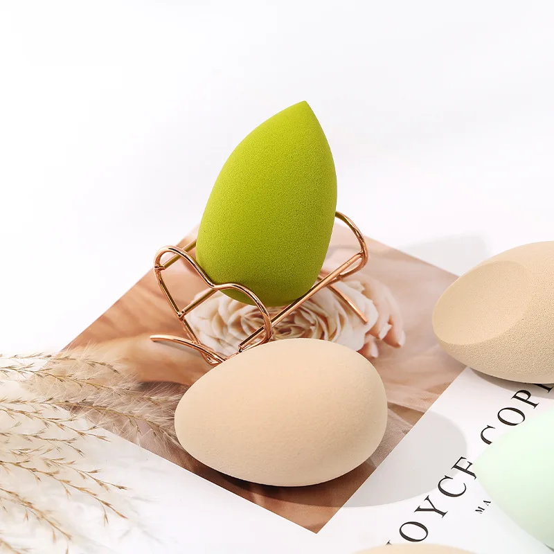 Factory-direct Supply for Teardrop Double-cut Shape Solid Color Dual-use Wet Dry Application Soft Makeup Sponge Guangzhou-made