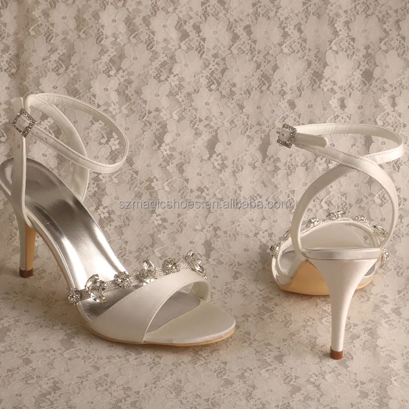 Sandalias para novia, zapatos de alta moda