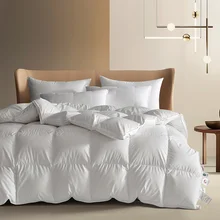 Cheap Wholesale White Goose Down Comforter Duvet Insert 750 Super Fill Power Fluffy 500 Thread Count Duvet