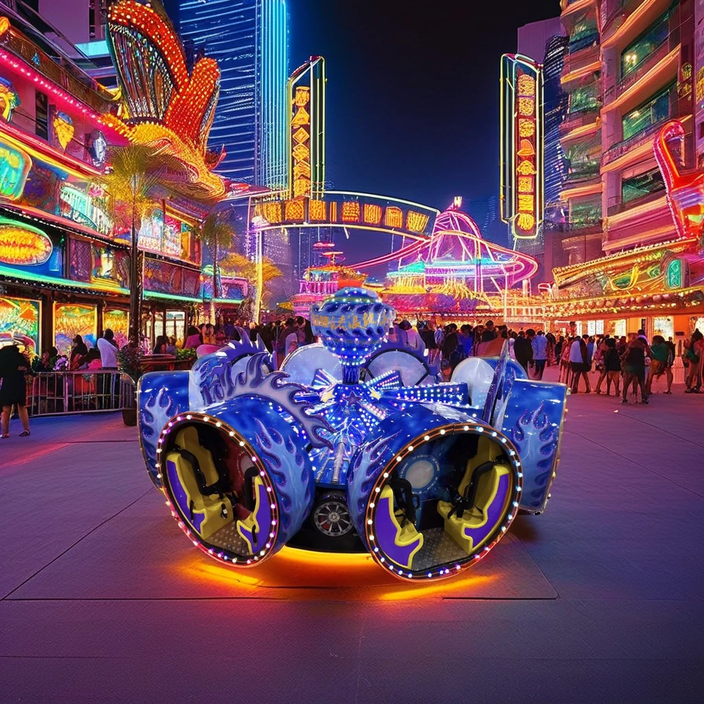Funfair Thrill 360 Degree Rotation Amusement Ride Inspired Wandering Earth Outdoor Park