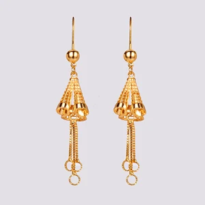 Women's Fashion 24K Gold Plated Earrings Accessories Pendant Necklace