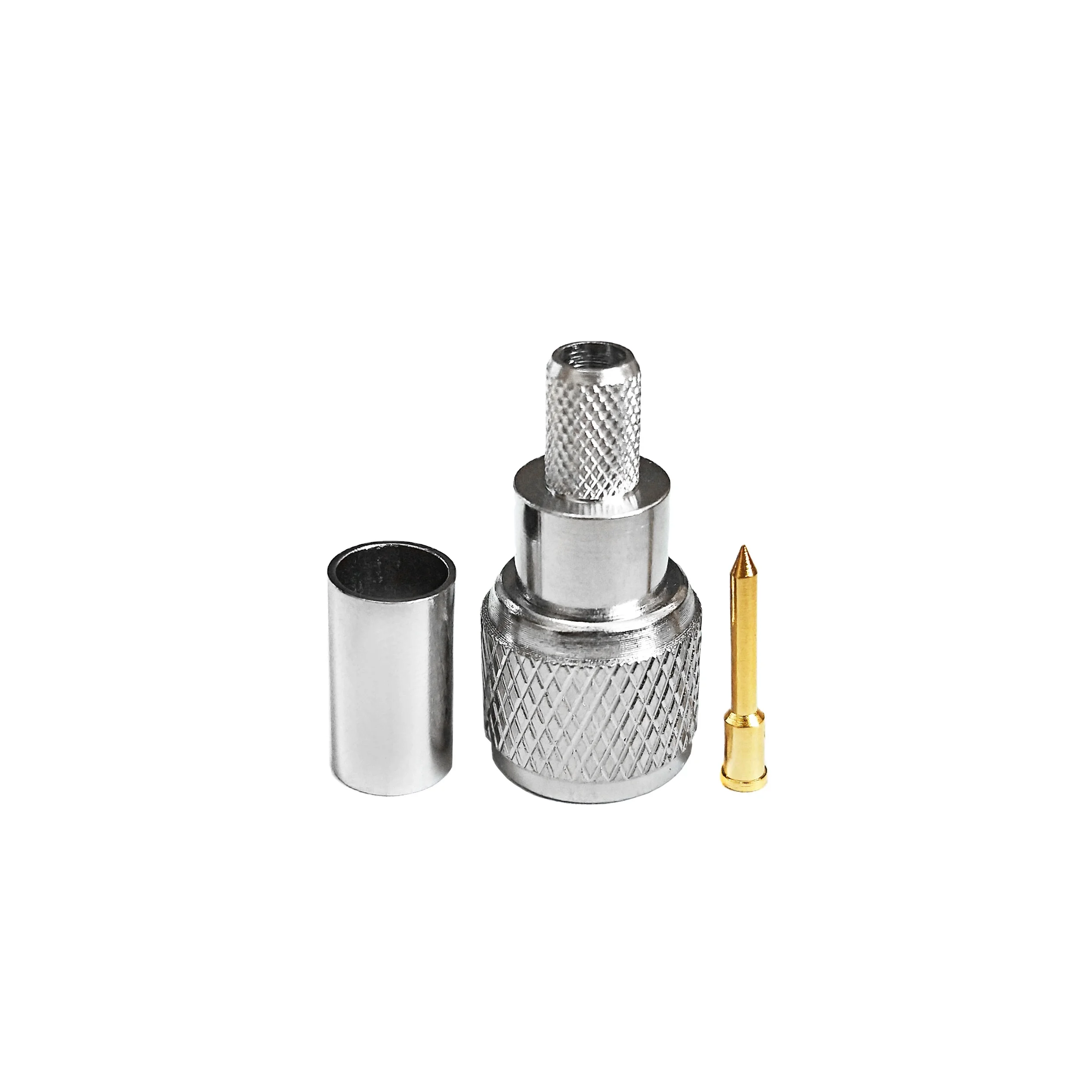 RFConnectors Adapter 50 Ohm MINI UHF Macho Male Plug for RG58 LMR195 LMR200 RG223 RG142 RF Coaxial  Cable