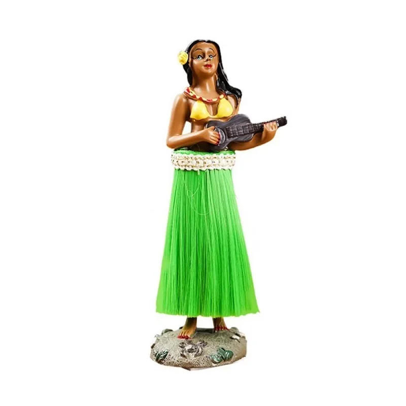 Dashboard Hula Girl Bobblehead Figurine - Lifelike Resin Ornament