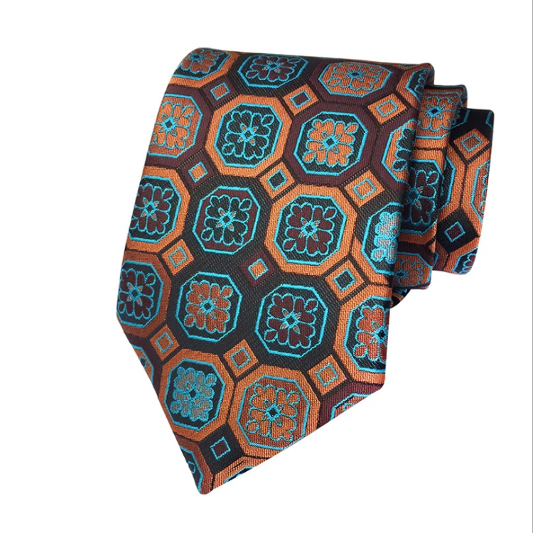 Роскошный Галстук Пейсли под заказ, жаккардовые тканые галстуки, мужские галстуки из полиэстера, галстуки для мужчин
