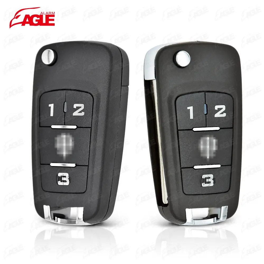 Car Key Vehicle Keys Durable 2 Buttons Car Foldable Flip Remote Key Fob Shell for Opel Vauxhall Astra Insignia
