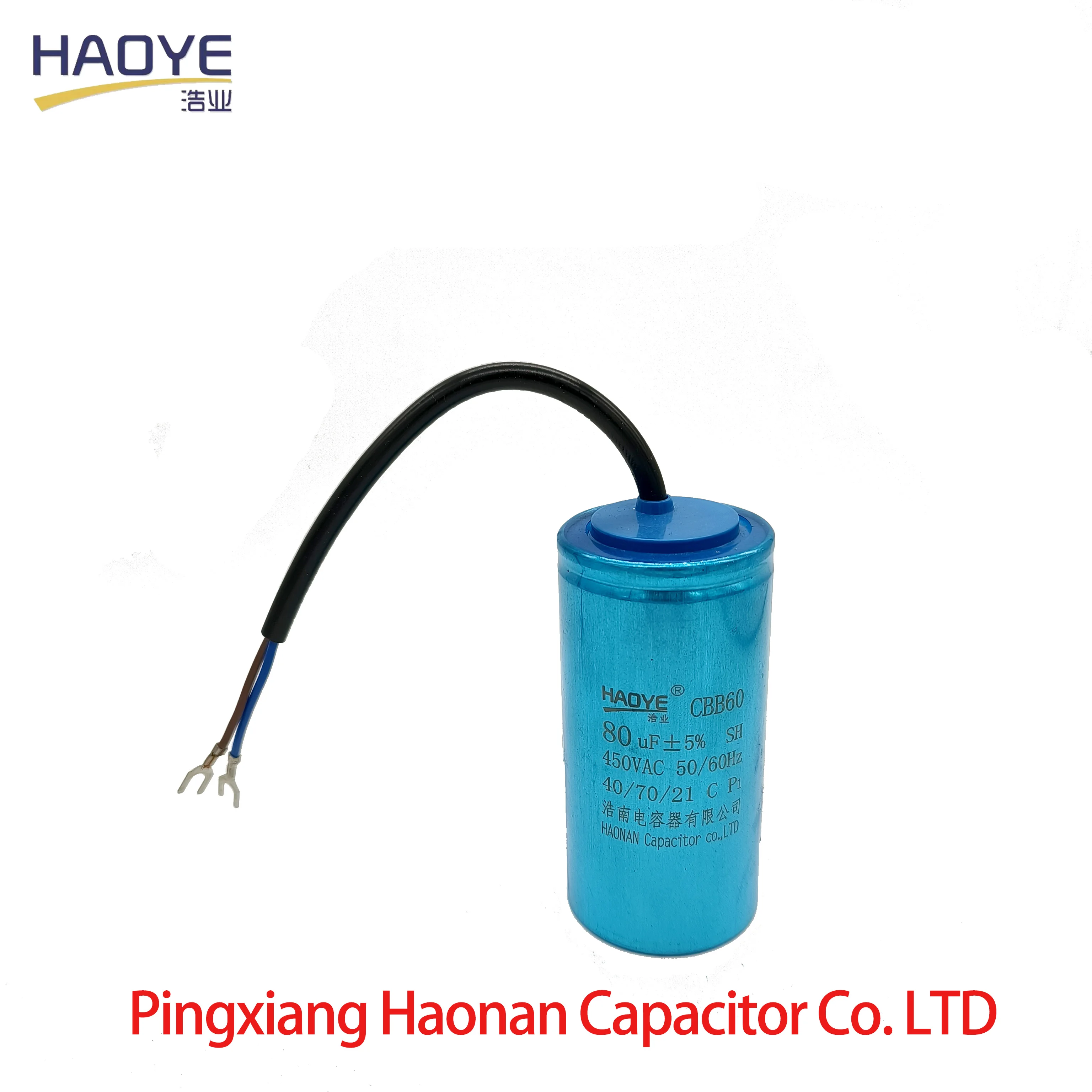 CD60 start Capacitor For Single Phase Electric Motor Starting 250V 300V 450v