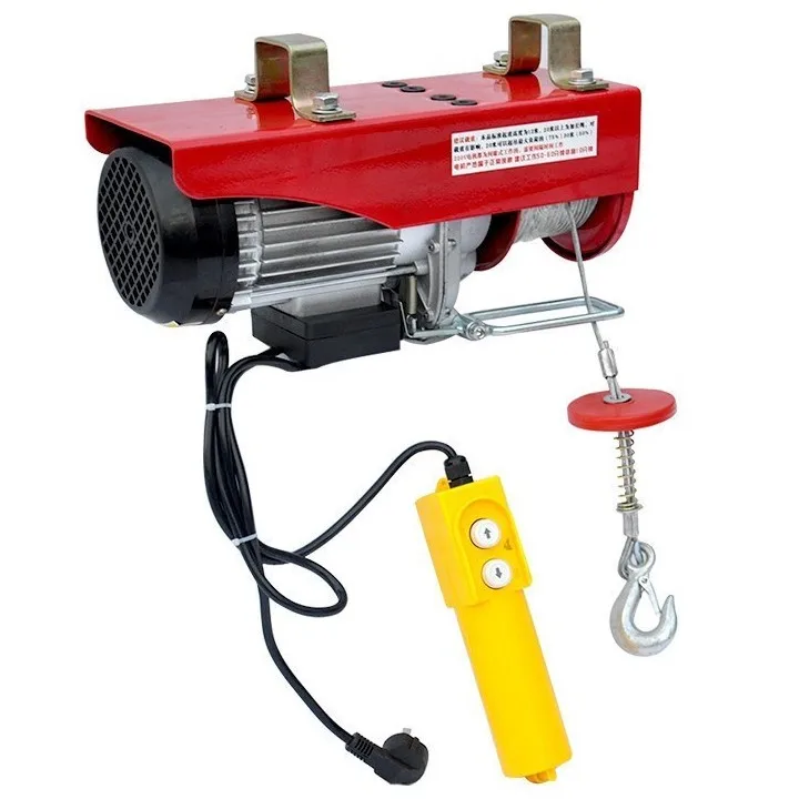 Wireless Remote Control Mini Micro Wire Rope Electric Hoist Construction Hoist Lifting Goods Pa1000 Electric Wire Rope Hoist