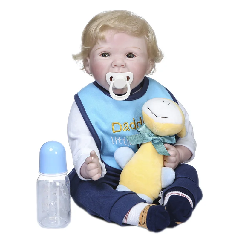 NPK 55cm Boy Doll Reborn Lifelike Cuddly Baby Toy