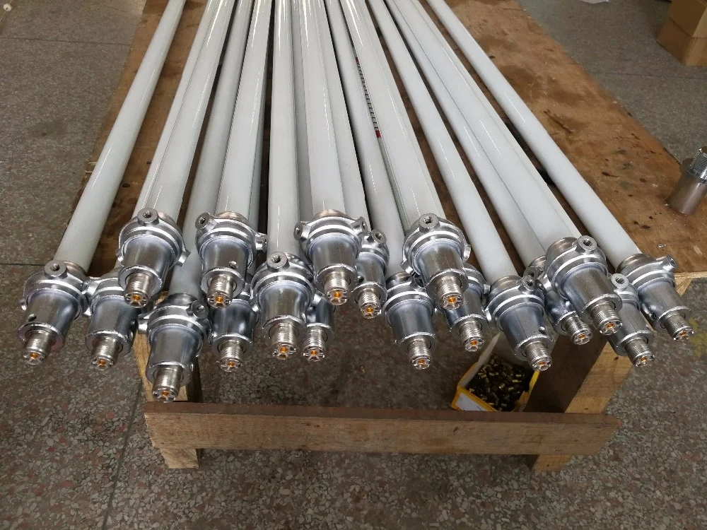 Quad band base colinear 28/50.5/145/435 MHz Omni Fiberglass Antenna for 10m/6m/2m/70cm base radio