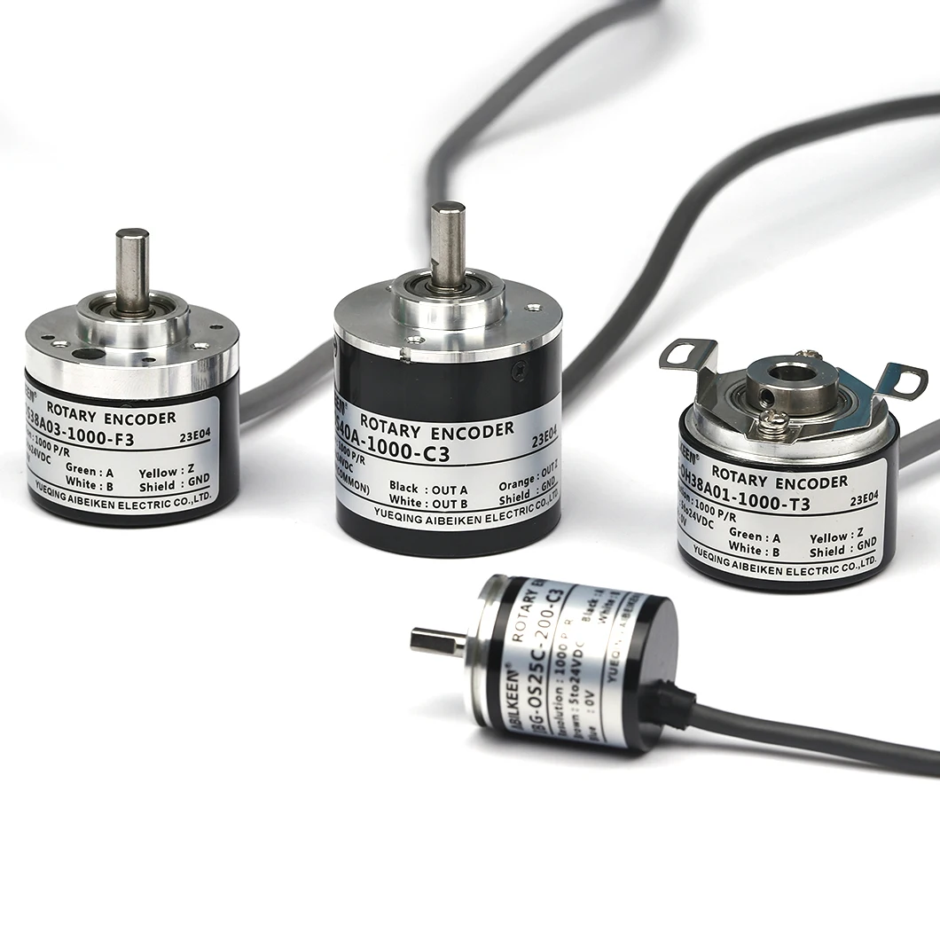 rotary encoder for stepper motor Button Out Line AB two phase optical Solid shaft 6mm rotary encoder incremental