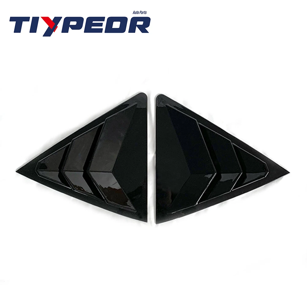 product tiypeor car rear side window louver rearview side vent window shutter cover trim for toyota corolla 2014   2018 2015 2016 2017-3