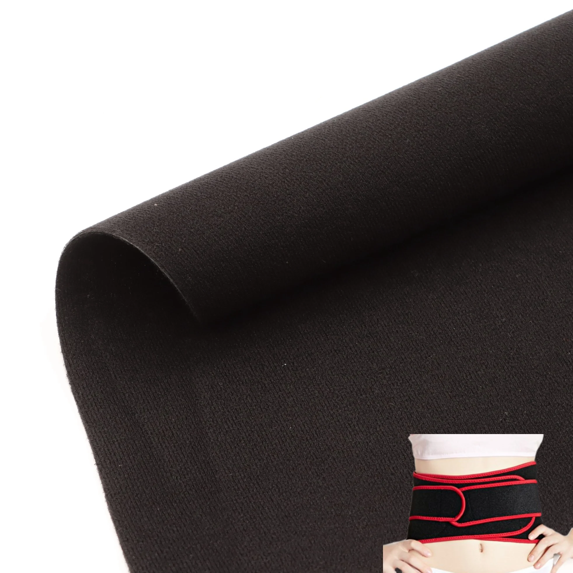 Fabrycznie wykonana z zamówieniem tkanina z nylonowego pluszu laminowana folią PVC do ortopedycznych wstawek medycznych/sprzętu ochronnego sportowego/padów na kolana