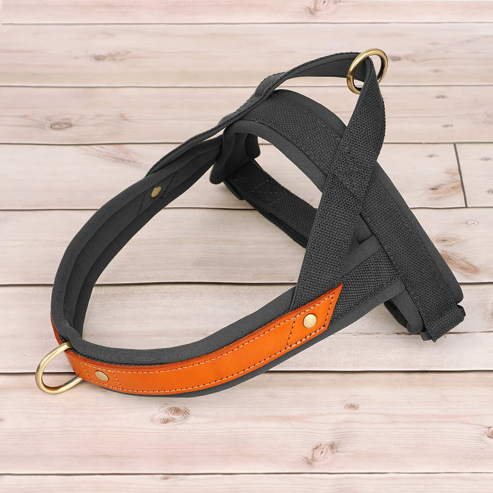 Nylon No Pull Dog Harness Vest Strap With Handle Training Easy Walk