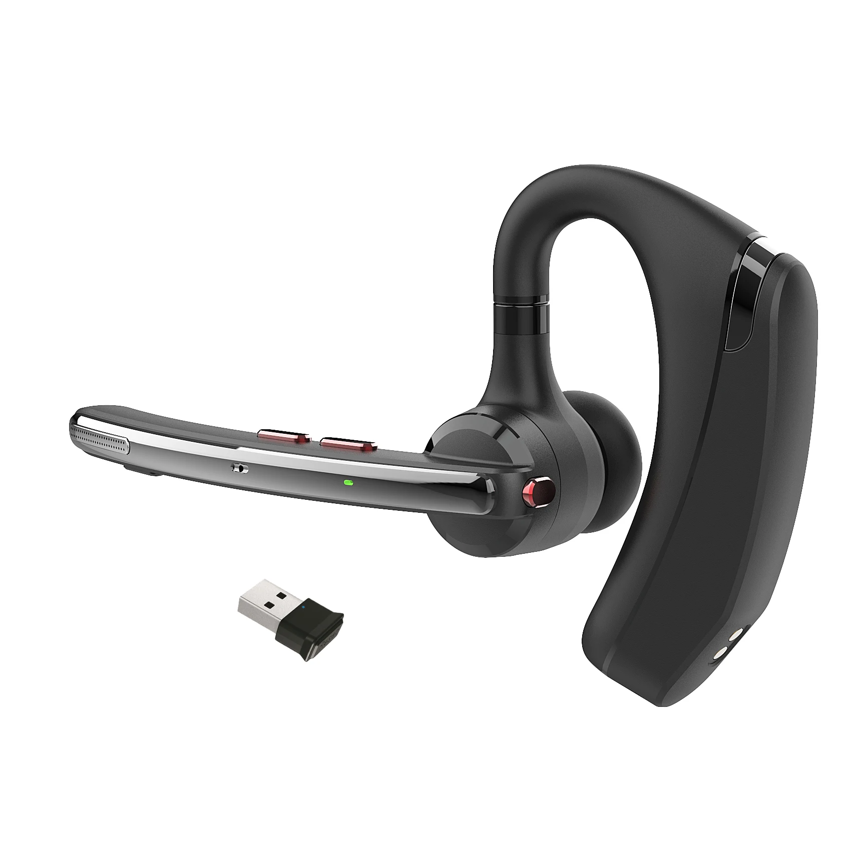 Wholesale Business Bluetooth Headset with ENC Noise Cancelling, 40HPlaytime, HD Voice, USB-C Charging for Office/Work/Calls