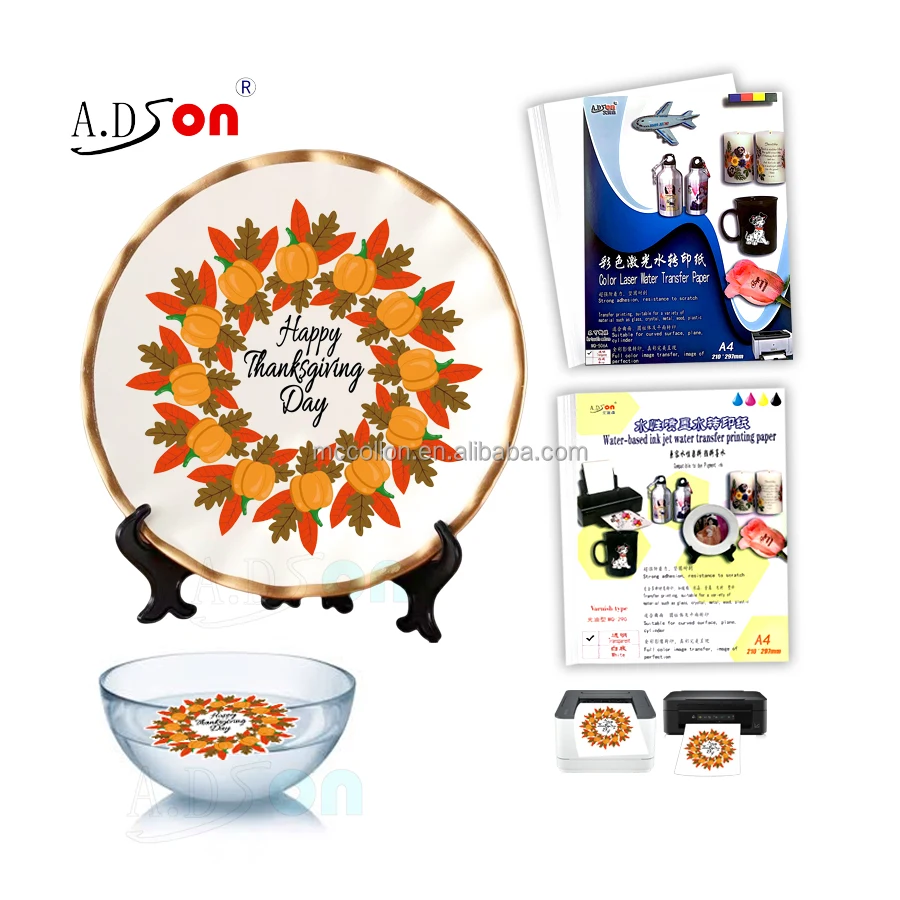 Waterslide Decal Paper Laser Water Slide Transfer Paper Transparent