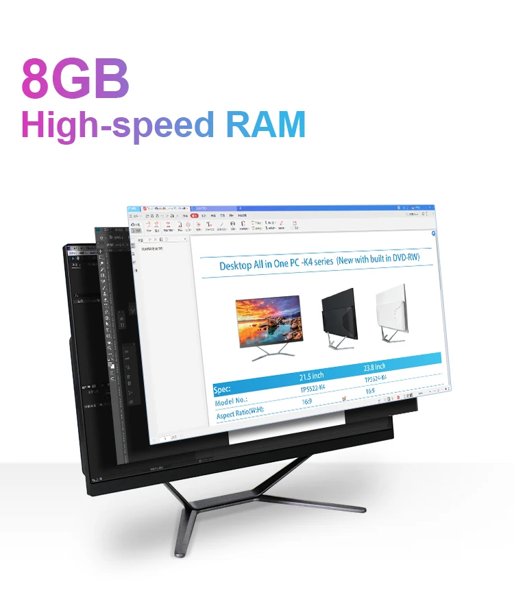 Manufacturer 19 Inch All-in-one Computers Gaming Desktop Computer I5 Core All-in-one Pc All in One Pc Monoblock
