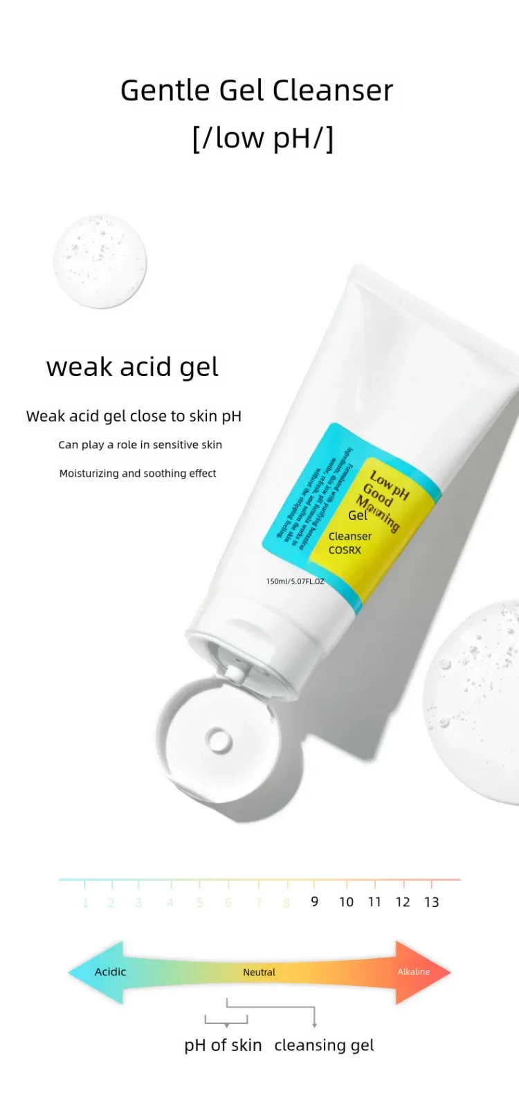 Private Label Cosrx Face Wash Amino Acid Gentle Moisturizing Cleanser