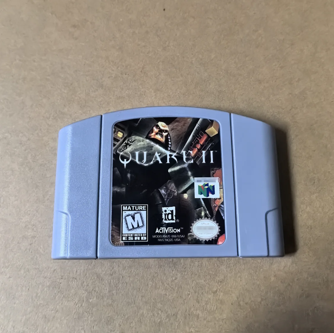 QUAKE II N64 Game Cartridge Card for Nintendo 64 US Version
