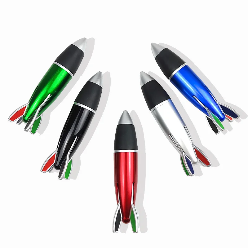 新着デザインクリエイティブプラスチック4色ミサイルロケット形状