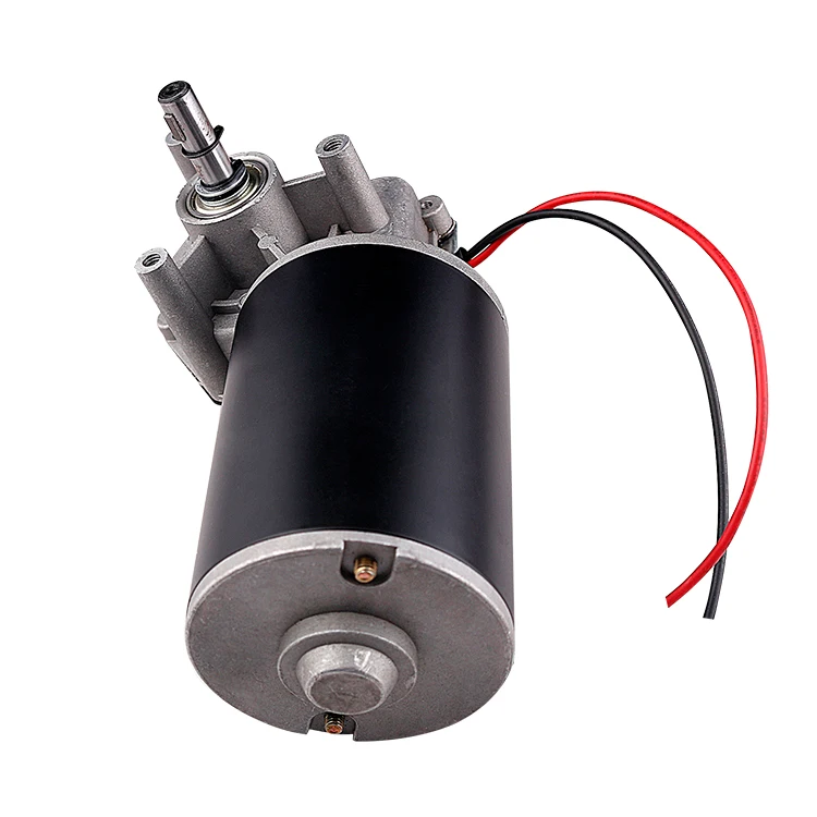 12 Volt and 24 Volt DC Silent Worm Gear Motor