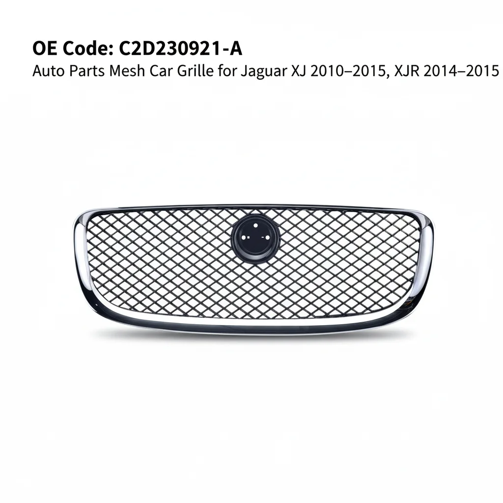 Rigenstar C2D230921-A OEM ODM ABS New Car Grille for XJ2010-2015/XJR2014-2015 Gloss Black Mesh Replacement Part