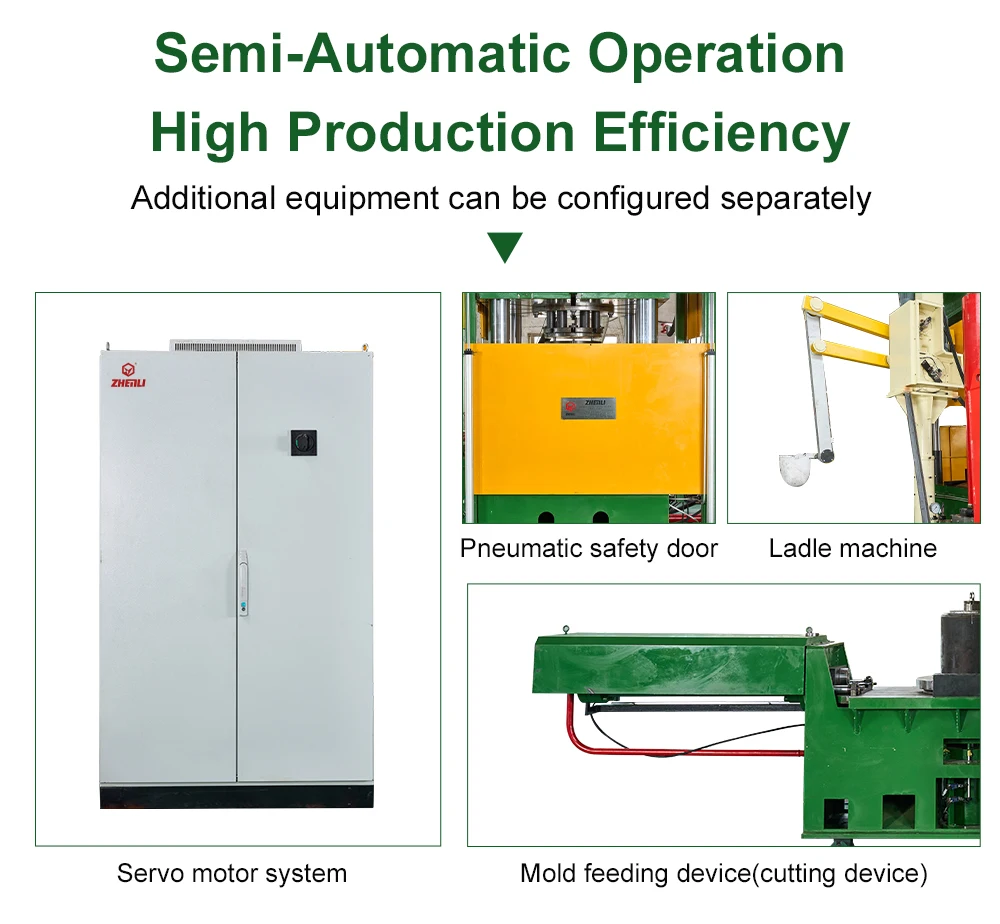 ZhenLi Factory 40T Vertical Rotor Die Casting Machines Aluminum Gravity Metal Casting Machinery supplier