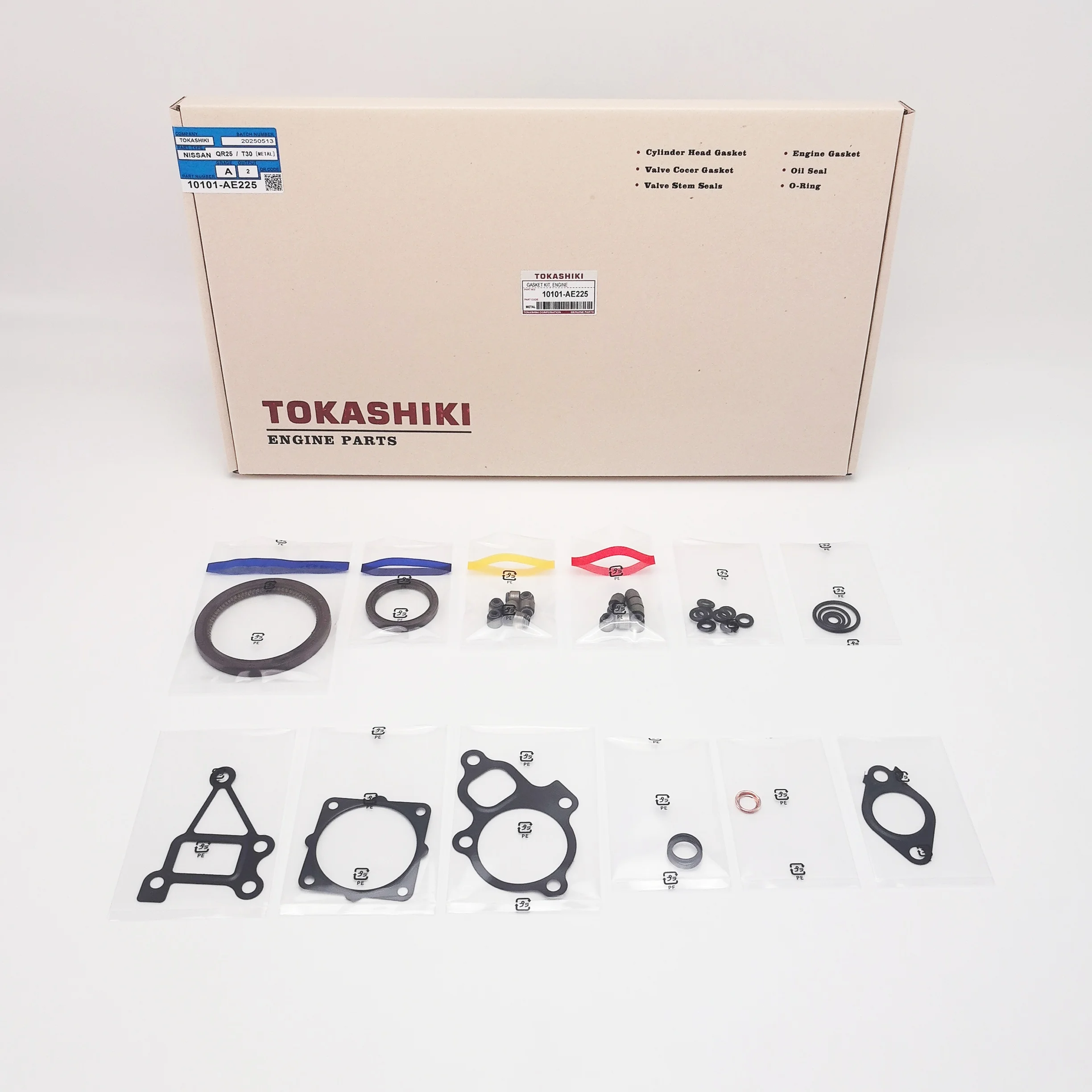 クリアネオ TOKASHIKI 10101-AE225 Engine Overhaul Kit for Nissan QR25/T30