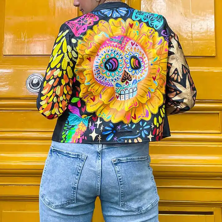 Salati Custom High Quality Streetwear Motorbike Motorcycle Zip up Vintage Acid Wash Oversized Jeans Jackets Denim Jacket for Men gallery 4
