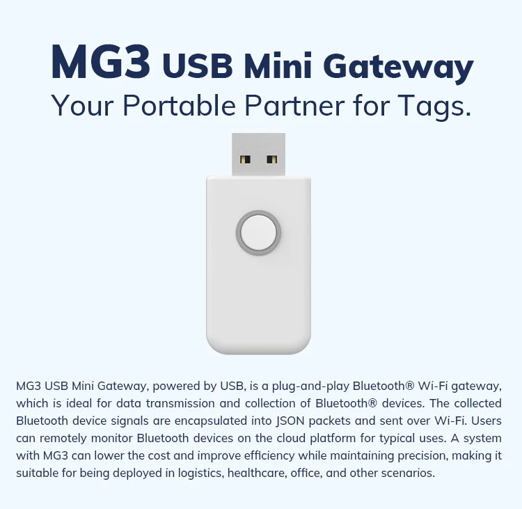 Bluetooth Wifi Gateway Smart Gateway MG3 USB Mini Gateway Supports MQTT HTTP