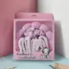 Purple-velvet hair tie 6-piece set-gift box