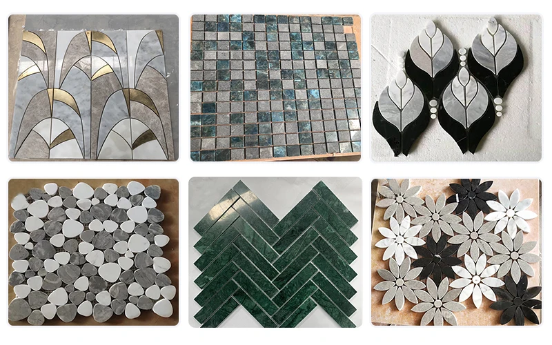 product kitchen backsplash waterjet carrara white marble mosaicmarble mosaic wall tiles bathroom decor-6