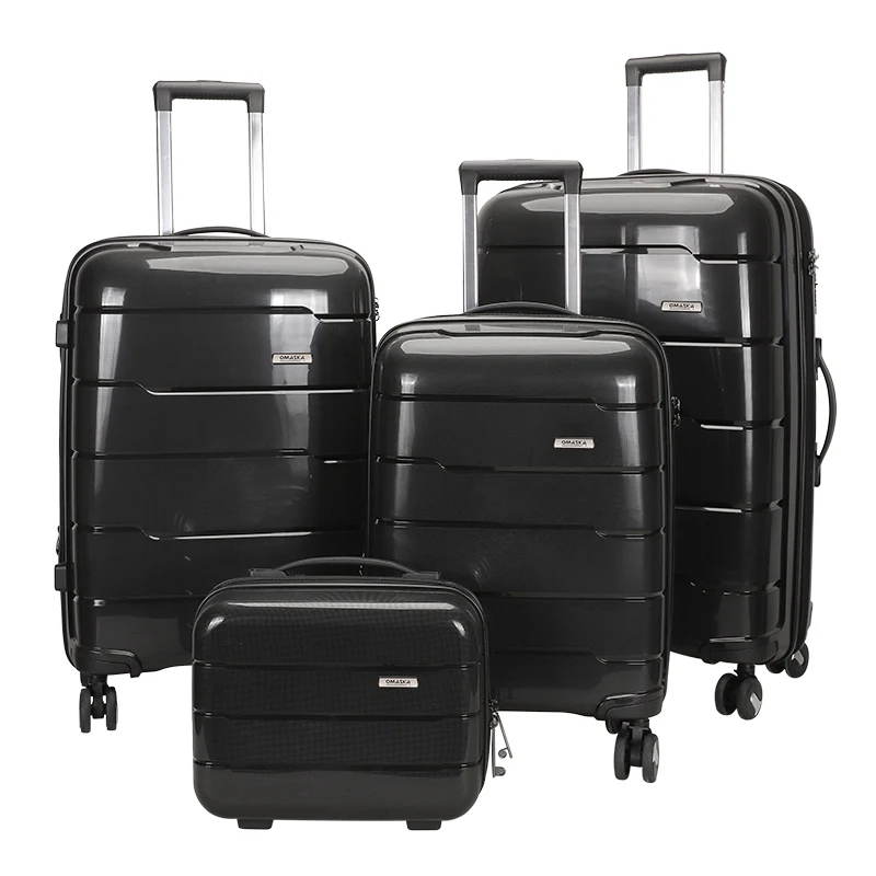 Omaska New Custom Pp Luggage Trolley Suitcase Rolling Sets 20 24 28 32 ...