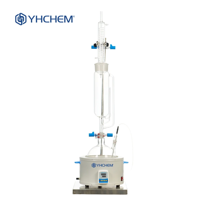 Labrotary Soxhlet Extractor 500~2000ml with Heating Mantle and Condenser