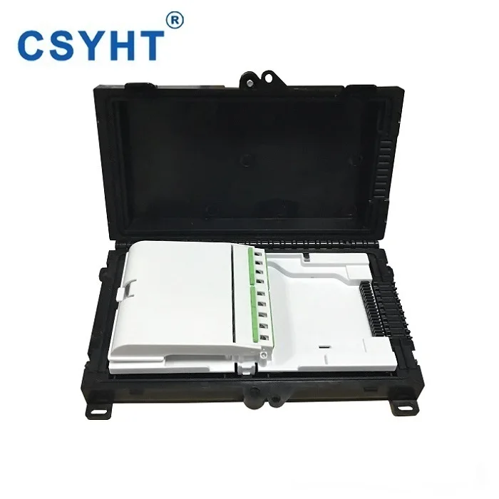 Outdoor Wall Mounted 1*8 PLC Splitter SC Simplex Adapter Fiber Terminal Box Outdoor Distribution Box