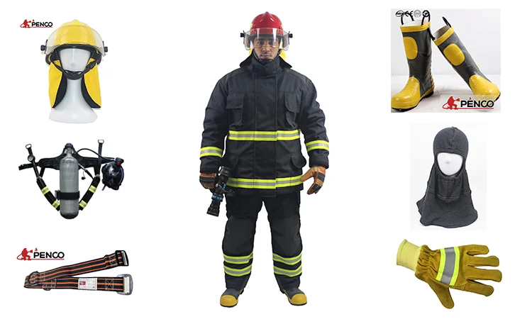 Cheap Nomex Complete Set Fire Fighter Uniform Fireman Suit