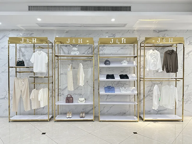 Golden Racks - Customized LOGO Garment Display Solutions