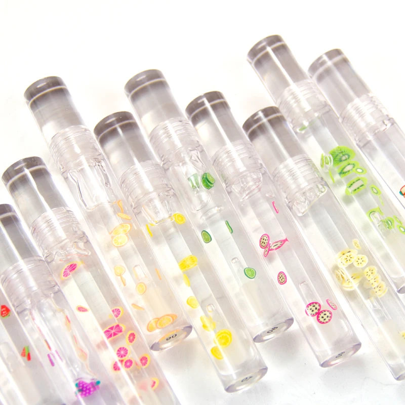 High Quality Custom No Labels Vegan Clear Gel Plumping Lip Gloss Private Label Kids Base Fruit Flavor Lipgloss Makeup Wholesale